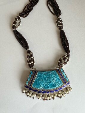 Beaded Reversible South Asian necklace